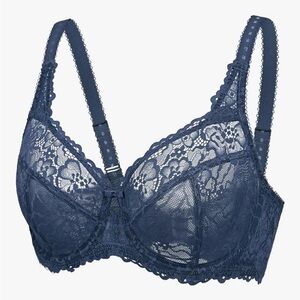 Delimira Unlined Lace Minimizer Bra in Sargasso